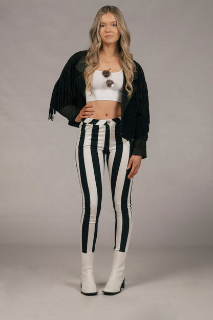 Vintage mid-rise striped pants - Lemon Lane Vintage