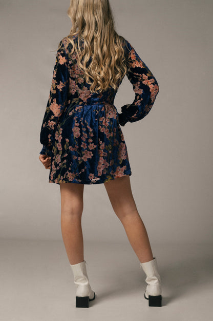 Vintage babydoll mini dress back view - Lemon Lane Vintage