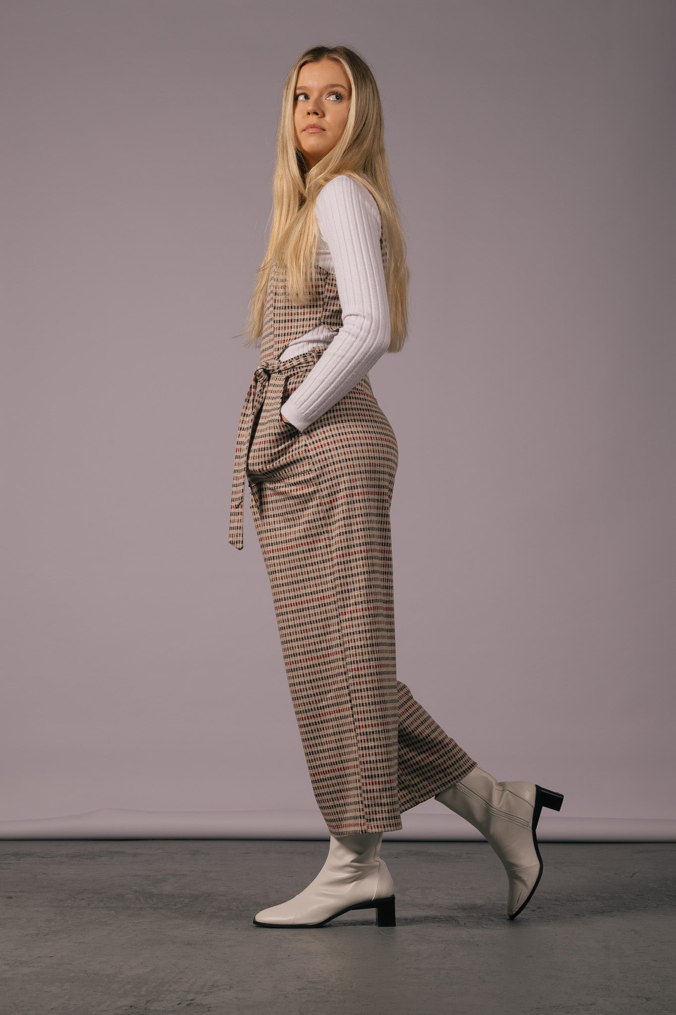 Vintage overalls side view - Lemon Lane Vintage